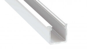 Profil LED wpuszczany typ J biały lakierowany 1 m