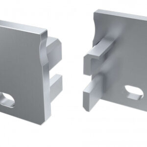 Zaślepka do profilu typ Y szara z otworem