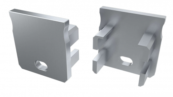 Zaślepka do profilu typ Y szara z otworem