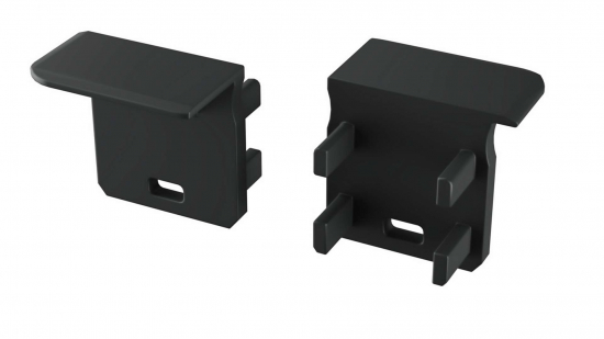 8a66e57e48e2d41854c82ab987a0 Zaślepka do profilu typ J czarna z otworem lewa