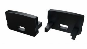 Zaślepka do profilu typ D czarna z otworem