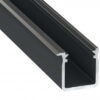 Profil LED wpuszczany typ J czarny anodowany 2 m
