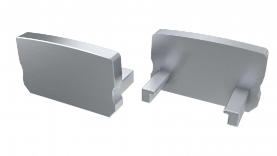 Zaślepka ALU do profilu typ D HIGH srebrna