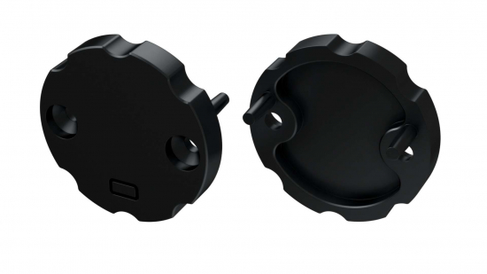 Zaślepka do profilu typ COSMO czarna z otworem