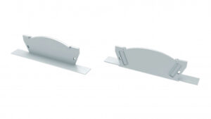 Zaślepka ALU do profilu VEDA biała z otworem