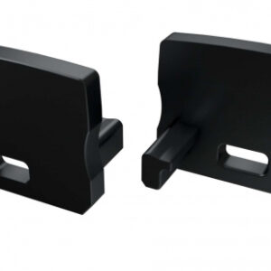 Zaślepka ALU do profilu typ A HIGH czarna z otworem