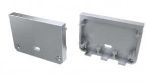 Zaślepka do profilu ILEDO szara z otworem