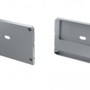 Zaślepka ALU do profili LARGO M1+LARGO srebrna z otworem