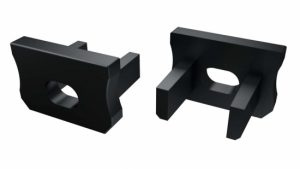 Zaślepka do profilu typ X czarna z otworem