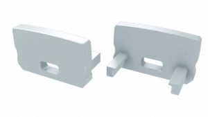 Zaślepka do profilu typ D biała z otworem