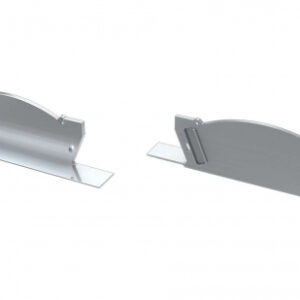 Zaślepka ALU do profilu VEDA srebrna z otworem