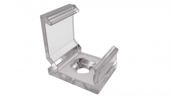 Uchwyt montażowy transparentny do profilu typ C/H
