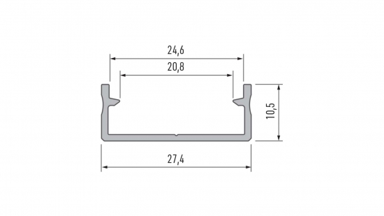 b259e10f232444197cbc6105434a Profil LED nawierzchniowy DUAL biały lakierowany 2 m