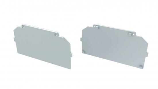 Zaślepka ALU do profilu LARGO M4 biała płaska