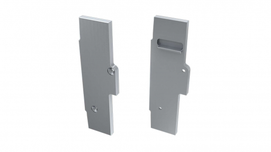 b5744e8f32cc3ba5f2771678192c Zaślepka ALU do profilu TIANO srebrna prawa flat