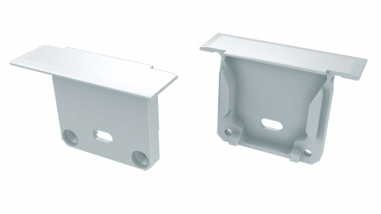 Zaślepka do profilu inDILEDA biała z otworem