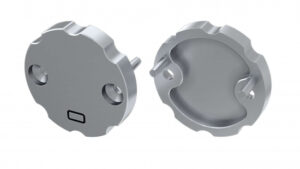 Zaślepka do profilu typ COSMO szara z otworem