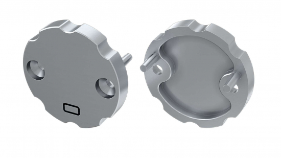 Zaślepka do profilu typ COSMO szara z otworem