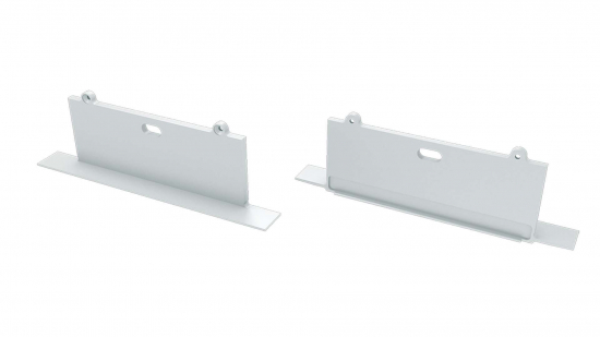 Zaślepka ALU do profilu SORGA biała z otworem