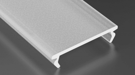 Klosz DOUBLE PMMA FROST mleczny 1 m