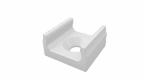 Uchwyt montażowy MINI biały do profilu typ X