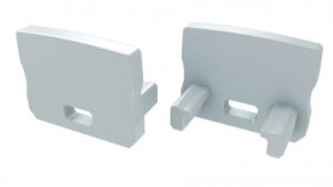 Zaślepka do profilu typ A HIGH biała z otworem