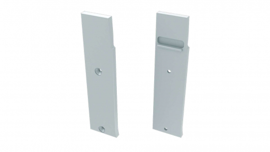 Zaślepka ALU do profilu FLARO biała prawa flat