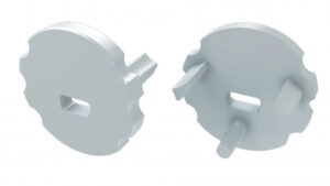 Zaślepka do profilu typ MICO biała z otworem