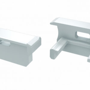 Zaślepka do profilu typ B biała z otworem