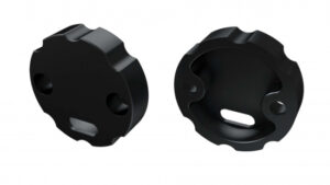 Zaślepka ALU do profilu typ COSMO czarna z otworem