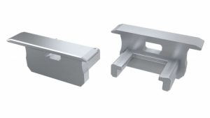 Zaślepka do profilu typ B szara z otworem