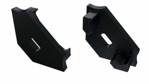 Zaślepka do profilu typ C czarna z otworem