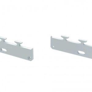 Zaślepka ALU do profilu LARGO M1 biała z otworem