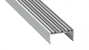 Profil LED szeroki nawierz. LARGO srebrny anodowany 1 m