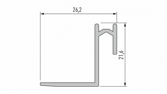 Profil montażowy Roset biały lakierowany 1 m