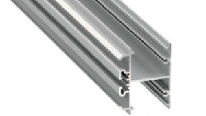 Profil LED dwustronny DOPIO srebrny anodowany 2 m