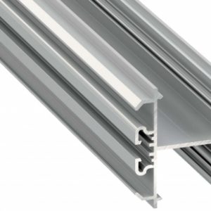 Profil LED dwustronny DOPIO srebrny anodowany 2 m