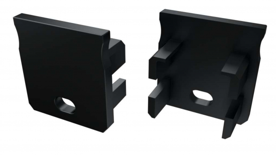 Zaślepka do profilu typ Y czarna z otworem