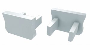 Zaślepka do profilu typ X biała