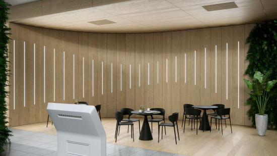 Profil LED wpuszczany typ W srebrny anod. 2 m