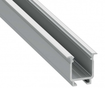 Profil LED wpuszczany typ W srebrny anod. 2 m