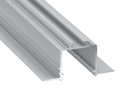 subli-srebrny Profil LED wpuszczany SUBLI srebrny anodowany 1 m