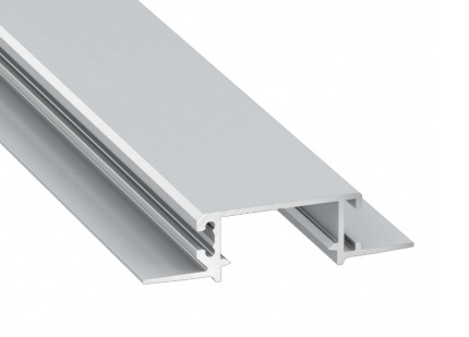 zati-srebrny Profil LED wpuszczany GK ZATI srebrny anodowany 1 m