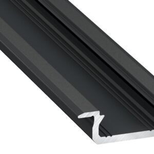Profil LED wpuszczany typ Z czarny anodowany 1 m