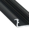 Profil LED wpuszczany typ B czarny anodowany 1 m Profil LED wpuszczany typ B czarny anodowany 1 m