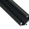Profil LED kątowy typ C czarny anodowany 1 m Profil LED kątowy typ C czarny anodowany 1 m