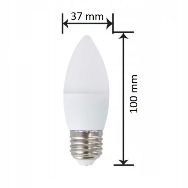 Żarówka LED E27 świeczka 10W LEDEX 880lm - ciepła