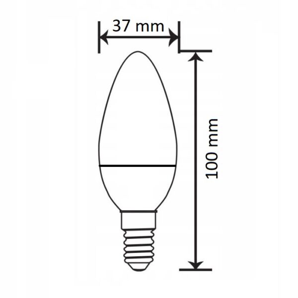 87281532_2 Żarówka LED E14 świeczka 10W LEDEX 880lm - dzienna