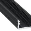 Profil LED nawierzchniowy typ A czarny anodowany 1 m Profil LED nawierzchniowy typ A czarny anodowany 1 m