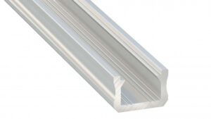 Profil LED typ X surowy 3 m - zestaw 10 sztuk